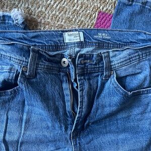 Kensie High Rise Straight Jeans